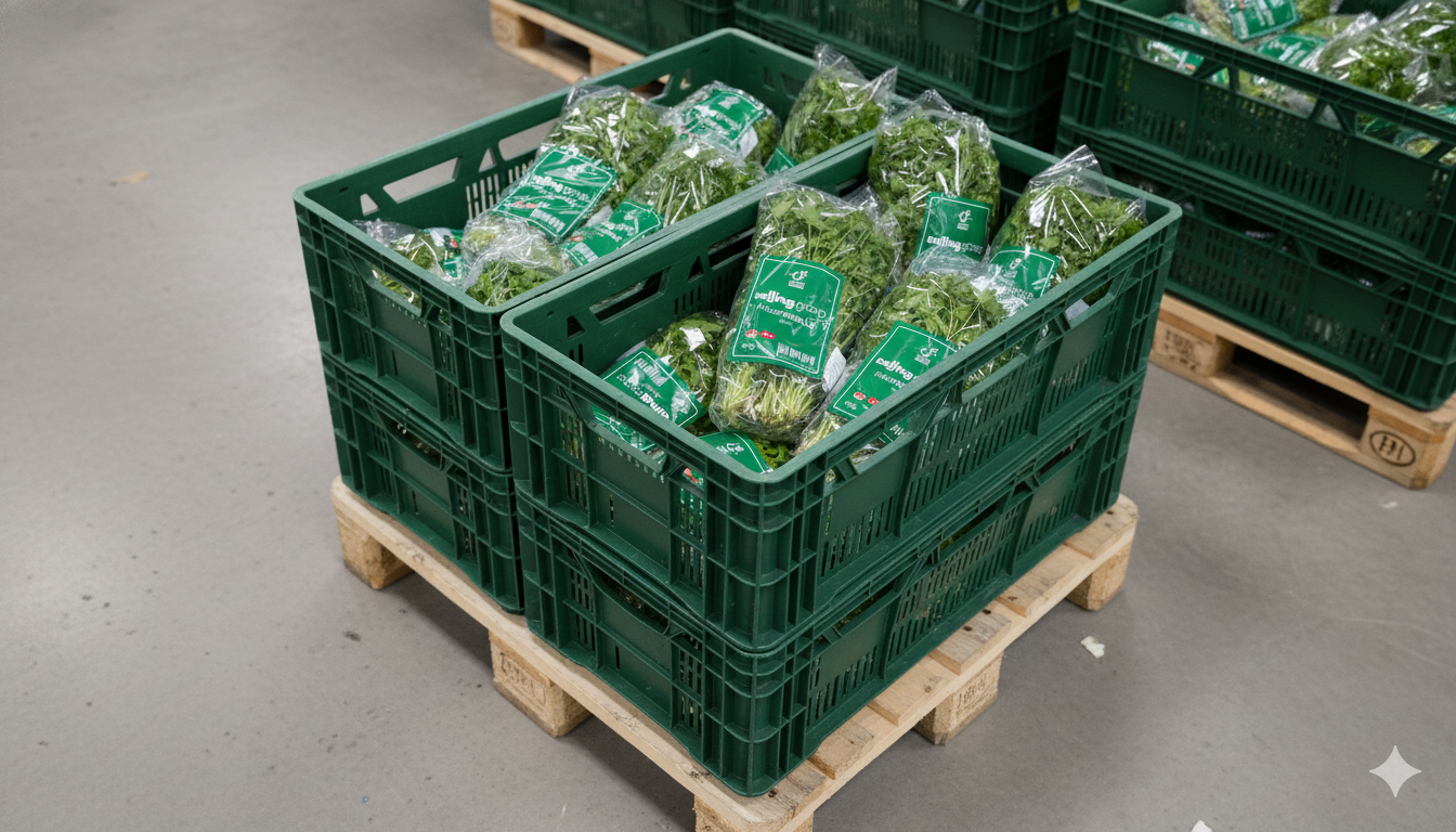 Europool-kasser pa EPAL-palle